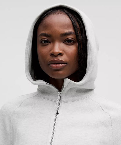 A Scuba Oversized Half-Zip Hoodie (Light grey)