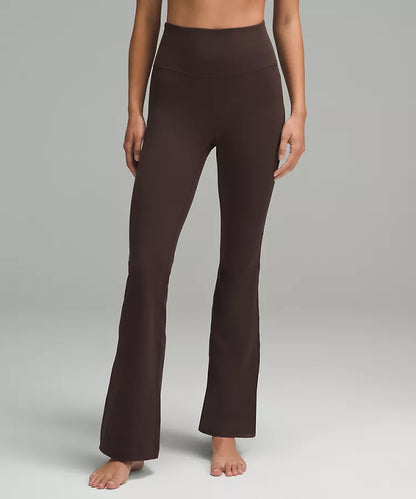 Define Jacket & High Rise Flared Align Pant (Brown)