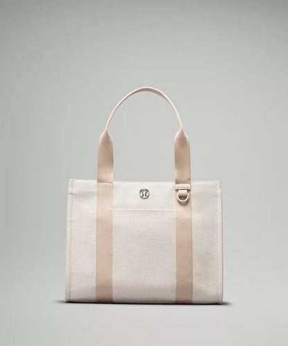 Two-Tone Canvas Tote Bag 10L (Tan)