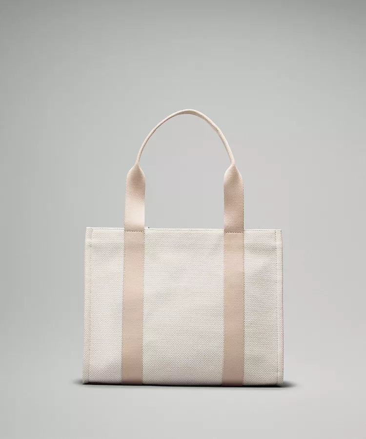 Two-Tone Canvas Tote Bag 10L (Tan)