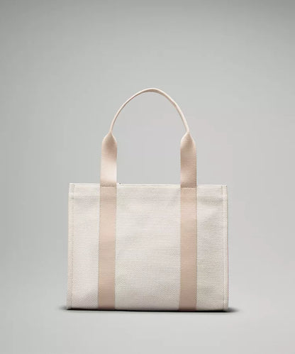 Two-Tone Canvas Tote Bag 10L (Tan)