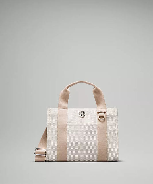 Two-Tone Canvas Tote Bag 4.5L (Tan)