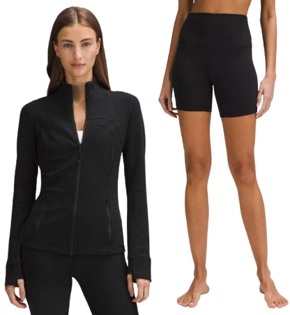 Define Jacket & Align Shorts 8" Set (Black)