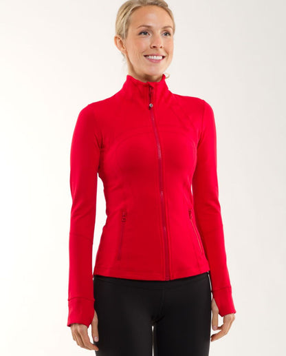 Define Jacket & High Rise Align Pant (Red)